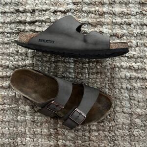Birkenstock Arizona Mocha Brown Birko-Flor Sandals EU 41 Regular Women 10-10.5